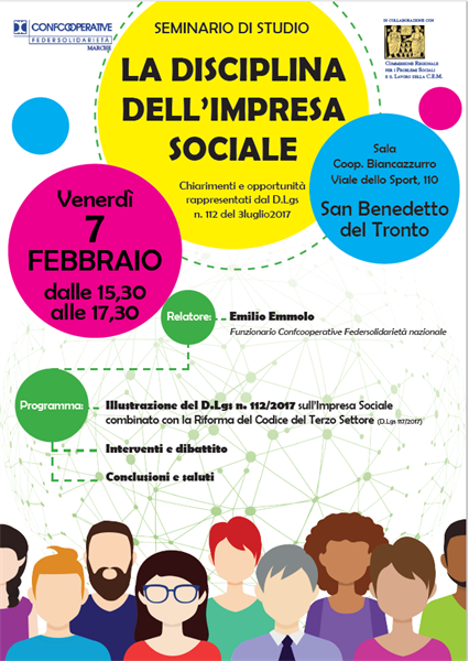 MARCHE: SEMINARIO IMPRESA SOCIALE