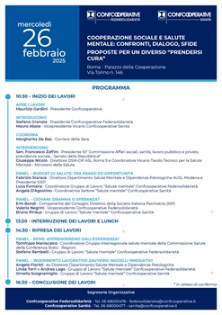 CONVEGNO: COOPERAZIONE SOCIALE E SALUTE MENTALE:...